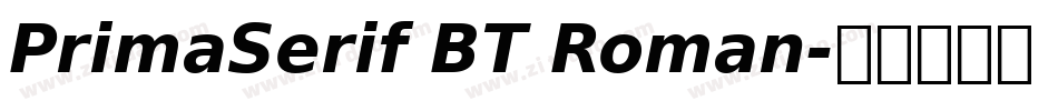 PrimaSerif BT Roman字体转换